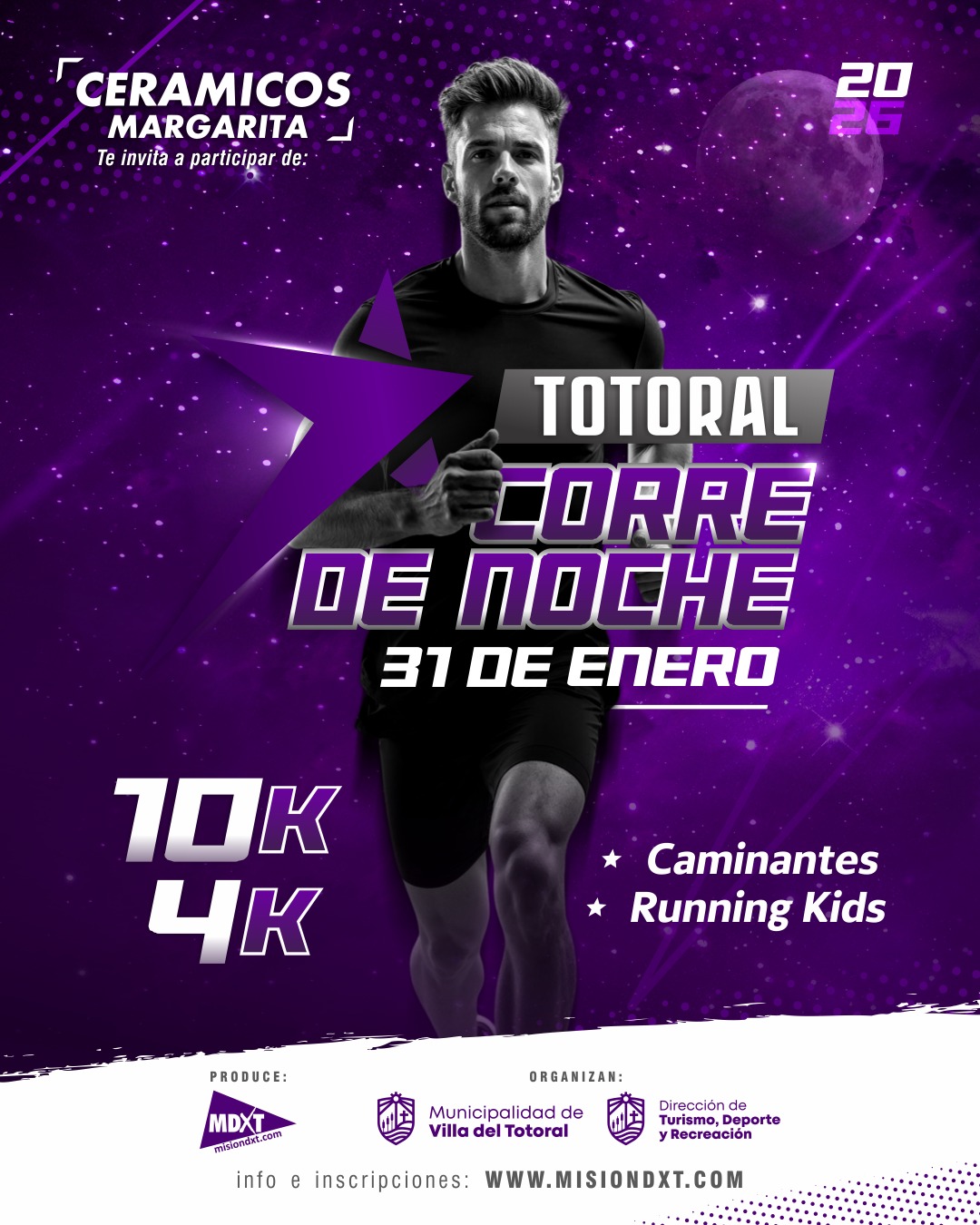 TOTORAL CORRE DE NOCHE 2026