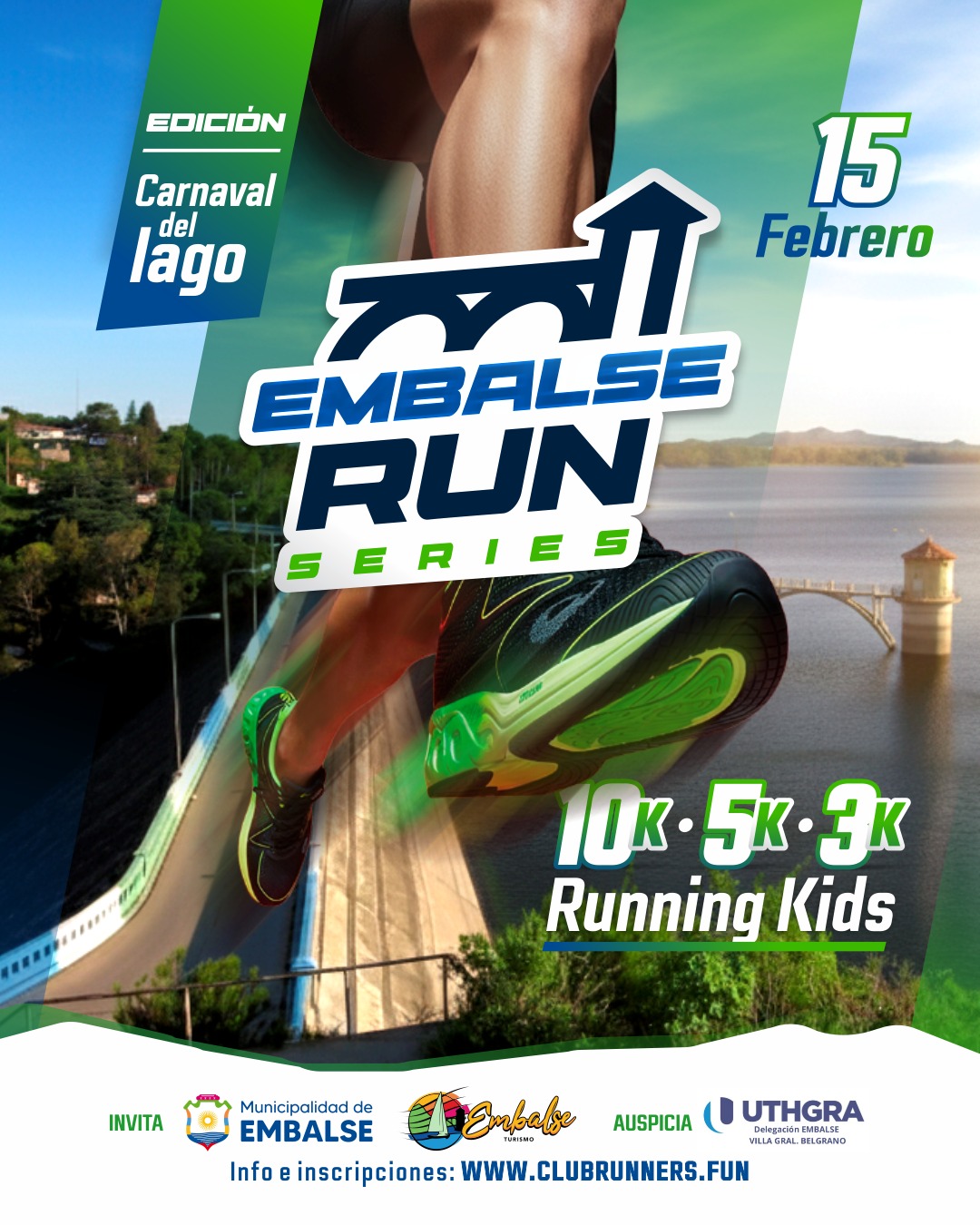 EMBALSE RUN SERIES - EDICION CARNAVAL DEL LAGO